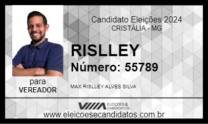 Candidato RISLLEY 2024 - CRISTÁLIA - Eleições