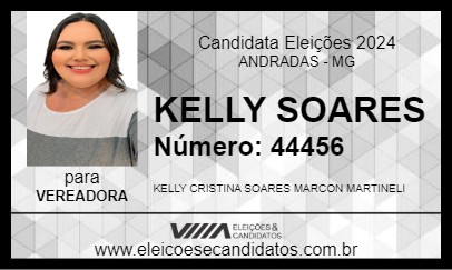 Candidato KELLY SOARES 2024 - ANDRADAS - Eleições