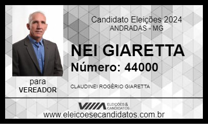 Candidato NEI GIARETTA 2024 - ANDRADAS - Eleições