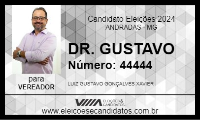 Candidato DR. GUSTAVO 2024 - ANDRADAS - Eleições