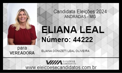 Candidato ELIANA DA VAN 2024 - ANDRADAS - Eleições