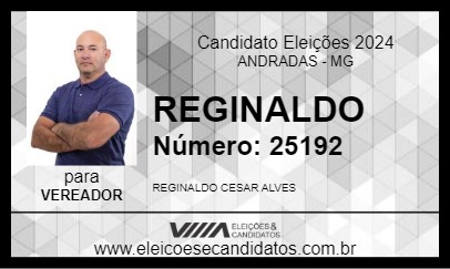 Candidato REGINALDO 2024 - ANDRADAS - Eleições