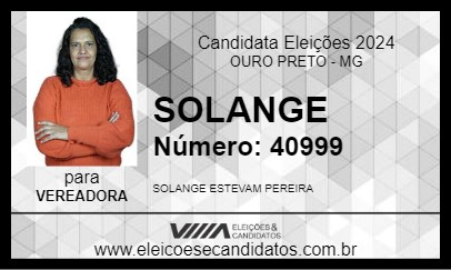 Candidato SOLANGE 2024 - OURO PRETO - Eleições