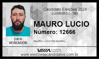 Candidato MAURO LUCIO 2024 - LUISBURGO - Eleições