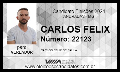 Candidato CARLOS FELIX 2024 - ANDRADAS - Eleições