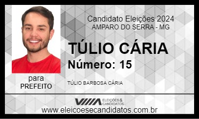 Candidato TÚLIO CÁRIA 2024 - AMPARO DO SERRA - Eleições