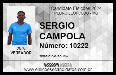 Candidato SERGIO CAMPOLA 2024 - PEDRO LEOPOLDO - Eleições