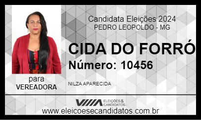 Candidato CIDA DO FORRÓ 2024 - PEDRO LEOPOLDO - Eleições