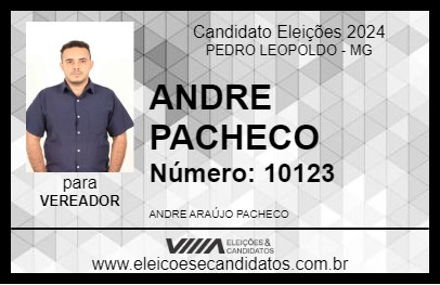 Candidato ANDRE PACHECO 2024 - PEDRO LEOPOLDO - Eleições