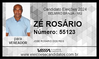 Candidato ZÉ ROSÁRIO 2024 - BELMIRO BRAGA - Eleições