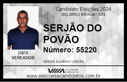 Candidato SERJÃO DO POVÃO 2024 - BELMIRO BRAGA - Eleições