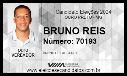 Candidato BRUNO REIS 2024 - OURO PRETO - Eleições