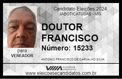 Candidato DOUTOR ANTONIO 2024 - JABOTICATUBAS - Eleições