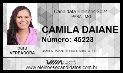 Candidato CAMILA DAIANE 2024 - IPABA - Eleições