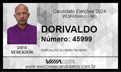 Candidato DORIVALDO 2024 - VESPASIANO - Eleições