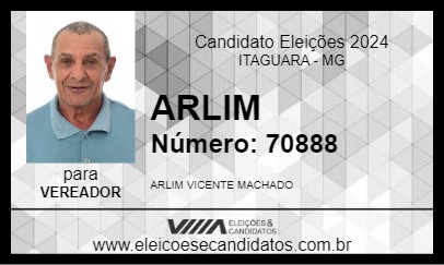 Candidato ARLIM 2024 - ITAGUARA - Eleições