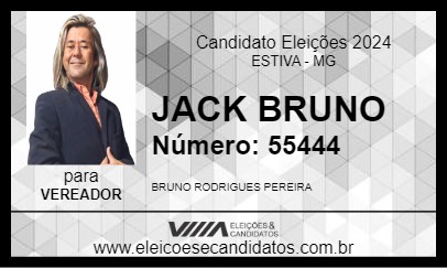 Candidato JACK BRUNO 2024 - ESTIVA - Eleições