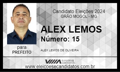 Candidato ALEX LEMOS 2024 - GRÃO MOGOL - Eleições