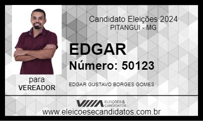 Candidato EDGAR 2024 - PITANGUI - Eleições