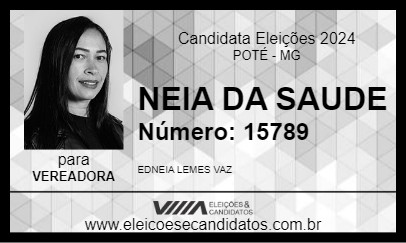 Candidato NEIA DA SAUDE 2024 - POTÉ - Eleições