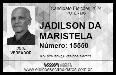 Candidato JADILSON DA MARISTELA 2024 - POTÉ - Eleições