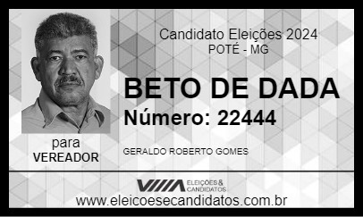 Candidato BETO DE DADA 2024 - POTÉ - Eleições