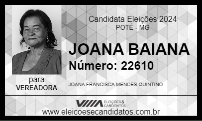 Candidato JOANA BAIANA 2024 - POTÉ - Eleições