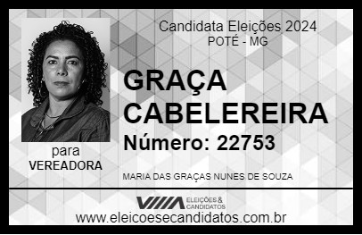 Candidato GRAÇA CABELEREIRA 2024 - POTÉ - Eleições