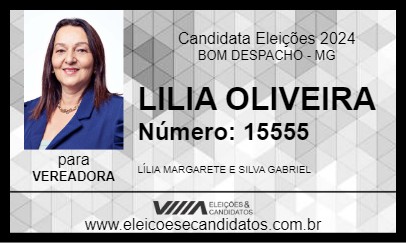 Candidato LILIA OLIVEIRA 2024 - BOM DESPACHO - Eleições