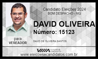 Candidato DAVID OLIVEIRA 2024 - BOM DESPACHO - Eleições