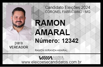 Candidato RAMON AMARAL 2024 - CORONEL FABRICIANO - Eleições