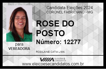 Candidato ROSE DO POSTO 2024 - CORONEL FABRICIANO - Eleições