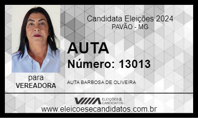 Candidato AUTA 2024 - PAVÃO - Eleições