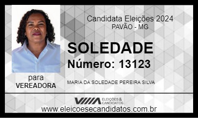 Candidato SOLEDADE 2024 - PAVÃO - Eleições