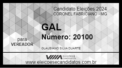 Candidato GAL 2024 - CORONEL FABRICIANO - Eleições