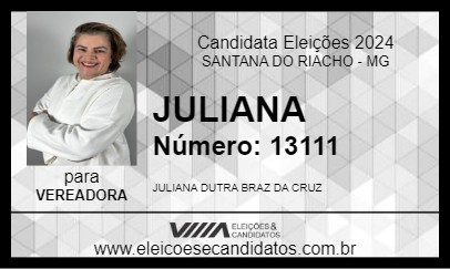 Candidato JULIANA 2024 - SANTANA DO RIACHO - Eleições