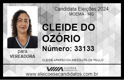 Candidato CLEIDE DO OZÓRIO 2024 - MOEMA - Eleições