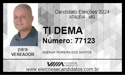 Candidato TI DEMA 2024 - ATALÉIA - Eleições