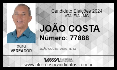 Candidato JOÃO COSTA 2024 - ATALÉIA - Eleições