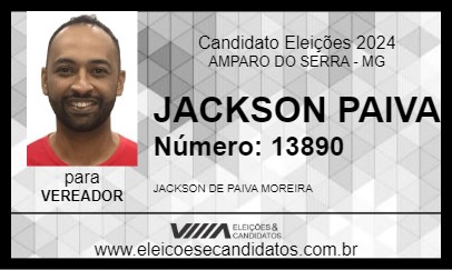 Candidato JACKSON PAIVA 2024 - AMPARO DO SERRA - Eleições