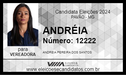 Candidato ANDRÉIA 2024 - PAVÃO - Eleições