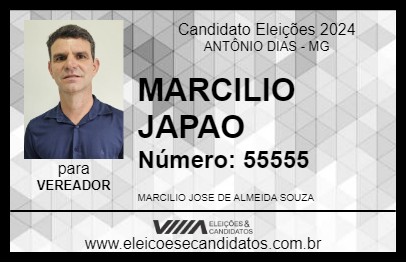 Candidato MARCILIO JAPAO 2024 - ANTÔNIO DIAS - Eleições