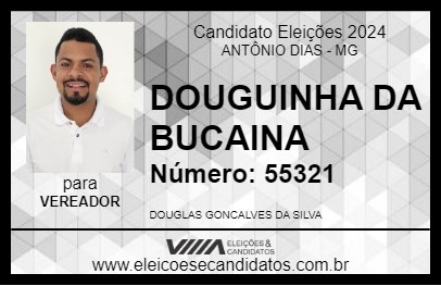 Candidato DOUGUINHA DA BOCAINA 2024 - ANTÔNIO DIAS - Eleições