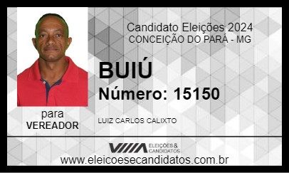 Candidato BUIÚ 2024 - CONCEIÇÃO DO PARÁ - Eleições