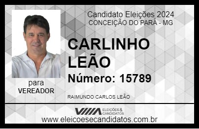 Candidato CARLINHO LEÃO 2024 - CONCEIÇÃO DO PARÁ - Eleições