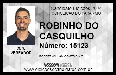 Candidato ROBINHO DO CASQUILHO 2024 - CONCEIÇÃO DO PARÁ - Eleições