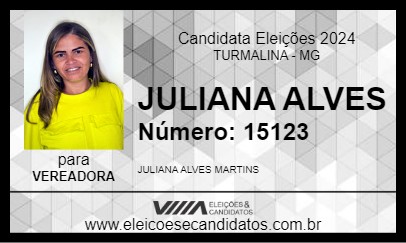 Candidato JULIANA ALVES 2024 - TURMALINA - Eleições