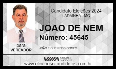 Candidato JOAO DE NEM 2024 - LADAINHA - Eleições