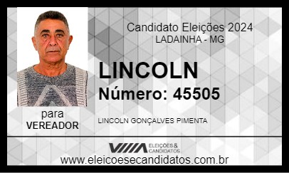 Candidato LINCOLN 2024 - LADAINHA - Eleições