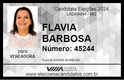 Candidato FLAVIA BARBOSA 2024 - LADAINHA - Eleições